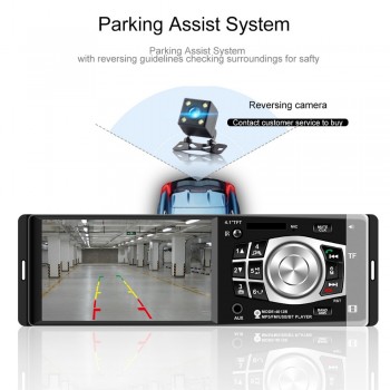 Car Radio 1 Din 4.1 inch Autoradio 4012B MP5 Multimedia Player Bluetooth FM Radio Audio With Rear Camera Steering Wheel Control