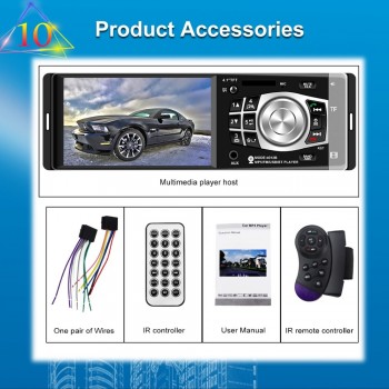 Car Radio 1 Din 4.1 inch Autoradio 4012B MP5 Multimedia Player Bluetooth FM Radio Audio With Rear Camera Steering Wheel Control
