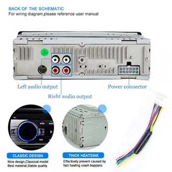 Car Radio Bluetooth Autoradio jsd-520 Stereo 1 Din V2.0 FM Aux Input IR Receiver Remote Control auto Audio  jsd 520 SD USB MP3