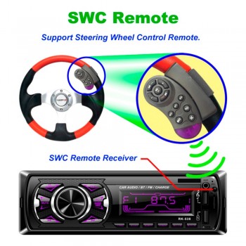 12V Bluetooth Car Stereo FM Radio MP3 Audio Player 5V Charger USB SD AUX Auto Electronics Subwoofer 1 DIN Autoradio