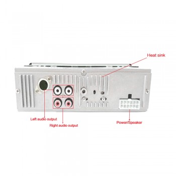 Viecar MP3 Player FM Car Radio Stereo Audio Music USB SD Digital Bluetooth with In Dash Slot AUX Input