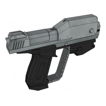 1:1 Halo Wars Human Pistol 3D Manual Paper Model DIY Can Not Launch