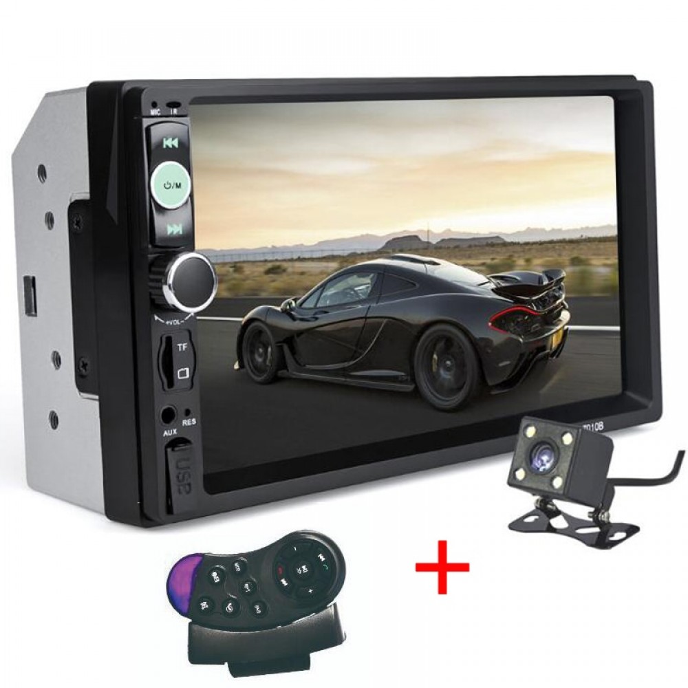 KONNWEI 2 Din 7 inch Car MP5 Player Car Video Player Touch Screen Support FM/MP5/USB/AUX/Bluetooth Camera
