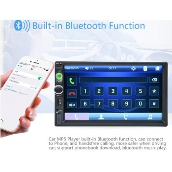 KONNWEI 2 Din 7 inch Car MP5 Player Car Video Player Touch Screen Support FM/MP5/USB/AUX/Bluetooth Camera