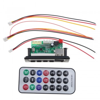USB 3.5mm AUX Bluetooth FM Radio V5.0 Wireless Receiver MP3 Player 5V 12V Mp3 Decoder Board Module 1 Din Music Speaker Car Kit