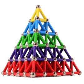 100 150 200pcs Magnet Bars Metal Balls Kids Magnetic Building Blocks Construction Educational DIY Toys Intelligence Toy Creation