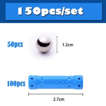 100 150 200pcs Magnet Bars Metal Balls Kids Magnetic Building Blocks Construction Educational DIY Toys Intelligence Toy Creation