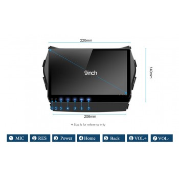 android 6.0 car dvd player For Hyundai Santa FE IX45 2013 2014 2015 2016 2017 stereo car radio gps navigation