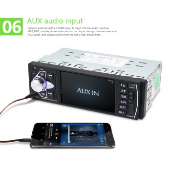 4022D Car Audio Bluetooth Handsfree Car Radio 4.1inch HD large Screen USB/AUX Steering Wheel Control Video Playback Autoraido