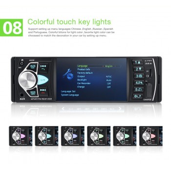 4022D Car Audio Bluetooth Handsfree Car Radio 4.1inch HD large Screen USB/AUX Steering Wheel Control Video Playback Autoraido