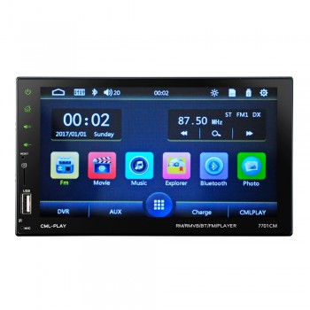 7 Touch Mirror Link Screen 2Din Car Radio Bluetooth Hands Free FM/TF/USB Rear View Camera Mirror For Android Phone 13 languages