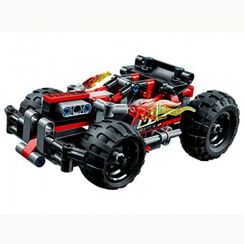 Technic 2 in 1 BASH pull back fit for LegoING 42073 race car children bricks model building sale toys gift for kids or boyfriend