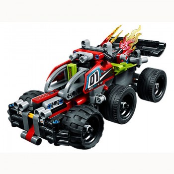Technic 2 in 1 BASH pull back fit for LegoING 42073 race car children bricks model building sale toys gift for kids or boyfriend