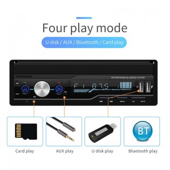 7 Inch 1 DIN Touch Screen Car MP5 Player GPS Sat NAV Bluetooth Stereo Retractable Radios Camera Support For Multi-Languages