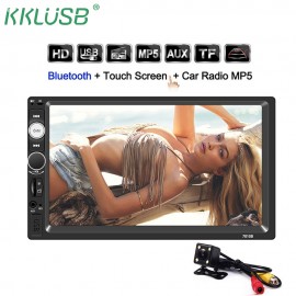 Car Stereo car radio tuner Bluetooth 2 Din 2din 7 inch Touch Screen auto Audio Autoradio Support FM/MP5/USB/AUX Rear View Camera