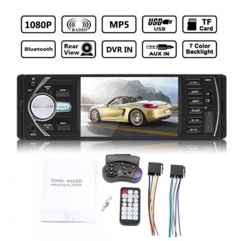 4.1 Inch 1 Din Car Radio Auto Audio Stereo Auto Radio Bluetooth Support Rear View Camera USB Steering Wheel Remote Control Hot