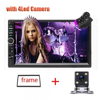 2 Din Car Central Multimedia MP5 Player 7 Touch Screen audio Stereo with Bluetooth USB TF FM Support Back up Camera Auto Radio
