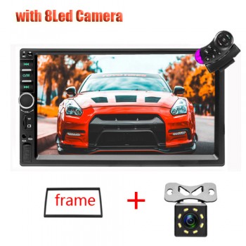 2 Din Car Central Multimedia MP5 Player 7 Touch Screen audio Stereo with Bluetooth USB TF FM Support Back up Camera Auto Radio