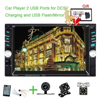 2 Din HD Autoradio Multimedia Player Touch Screen Auto audio Car Stereo MP5 Bluetooth Dual USB TF FM AUX Support Back up Camera