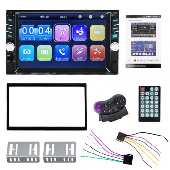 2 Din HD Autoradio Multimedia Player Touch Screen Auto audio Car Stereo MP5 Bluetooth Dual USB TF FM AUX Support Back up Camera
