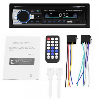 Zeepin Bluetooth Autoradio Car Stereo Radio 12V In-dash 1 Din FM Aux Input Receiver SD USB MP3 MMC WMA Car Audio Player