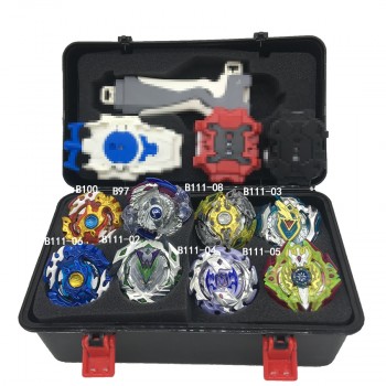 1set 7 style Beyblade Burst B111 B113 Metal Fusion 4D With 4 Launcher Beyblade Burst Spinning Top Christmas Gift For Kids Toys