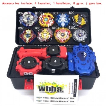 1set 7 style Beyblade Burst B111 B113 Metal Fusion 4D With 4 Launcher Beyblade Burst Spinning Top Christmas Gift For Kids Toys