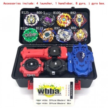 1set 7 style Beyblade Burst B111 B113 Metal Fusion 4D With 4 Launcher Beyblade Burst Spinning Top Christmas Gift For Kids Toys