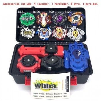 1set 7 style Beyblade Burst B111 B113 Metal Fusion 4D With 4 Launcher Beyblade Burst Spinning Top Christmas Gift For Kids Toys