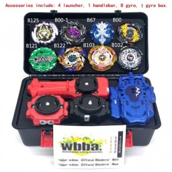 1set 7 style Beyblade Burst B111 B113 Metal Fusion 4D With 4 Launcher Beyblade Burst Spinning Top Christmas Gift For Kids Toys