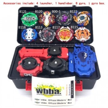 1set 7 style Beyblade Burst B111 B113 Metal Fusion 4D With 4 Launcher Beyblade Burst Spinning Top Christmas Gift For Kids Toys