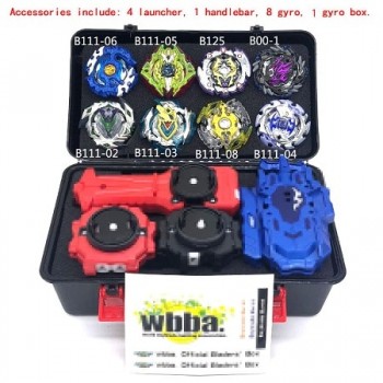 1set 7 style Beyblade Burst B111 B113 Metal Fusion 4D With 4 Launcher Beyblade Burst Spinning Top Christmas Gift For Kids Toys