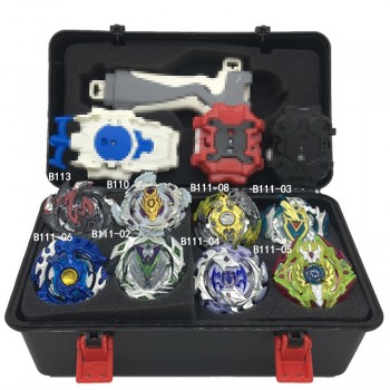 1set 7 style Beyblade Burst B111 B113 Metal Fusion 4D With 4 Launcher Beyblade Burst Spinning Top Christmas Gift For Kids Toys