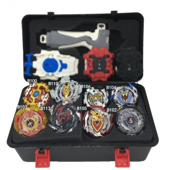 1set 7 style Beyblade Burst B111 B113 Metal Fusion 4D With 4 Launcher Beyblade Burst Spinning Top Christmas Gift For Kids Toys