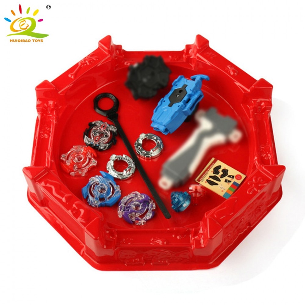 4pcs/set Beyblade Arena Spinning Top Metal Fight Beyblade Metal Beyblade Stadium Battle Top Gifts Classic Toy Launcher For Child
