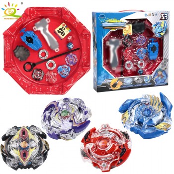 4pcs/set Beyblade Arena Spinning Top Metal Fight Beyblade Metal Beyblade Stadium Battle Top Gifts Classic Toy Launcher For Child