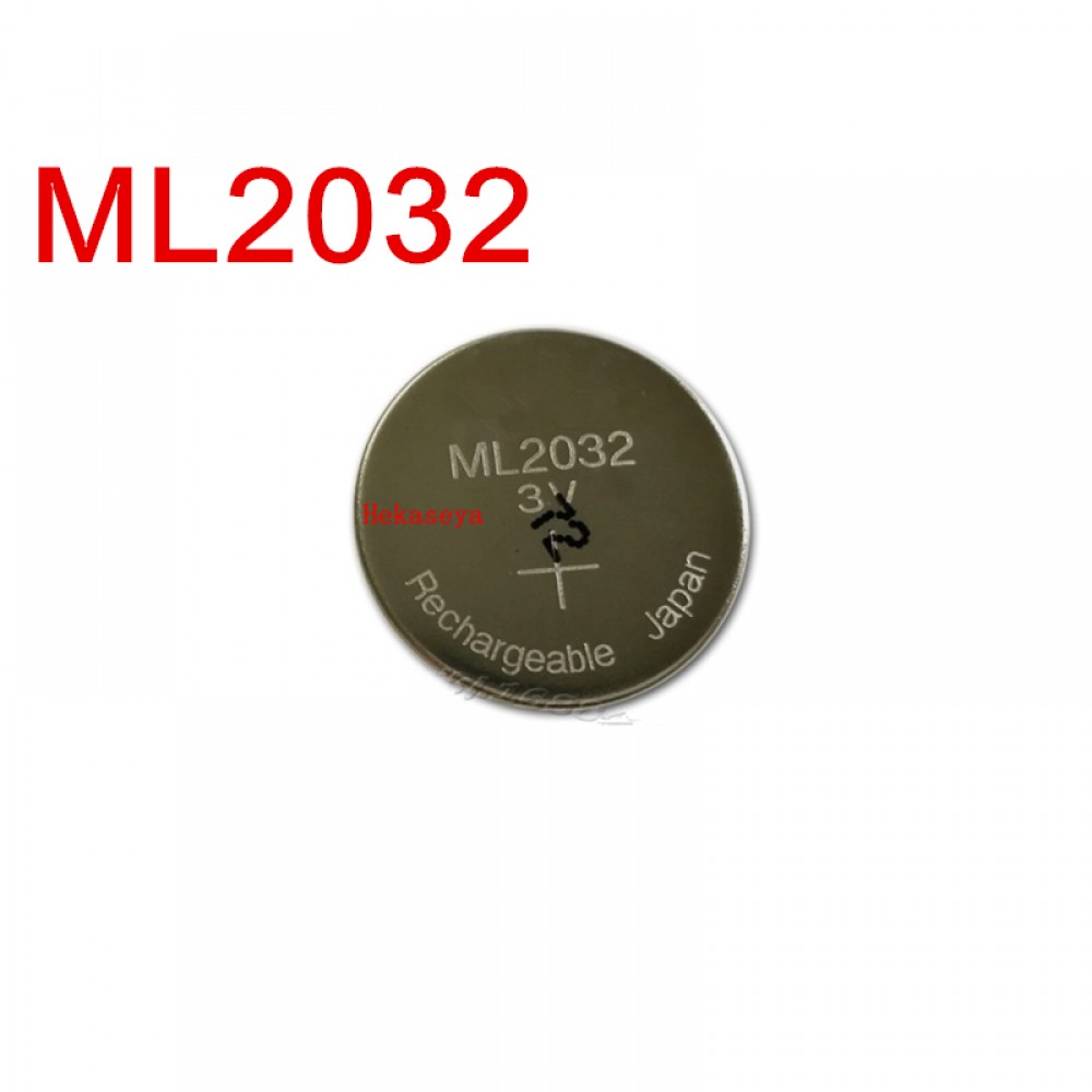 2pcs/lot ML2032 ML 2032  3V 65mAh Rechargeable lithium battery Li-ion Battery For Alarm System GPS Avigraph Car Key