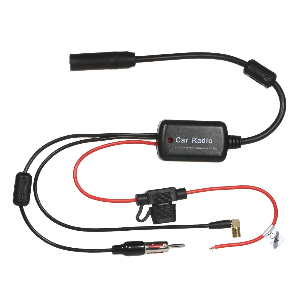 Car Radio FM DAB Signal Amplifier Antenna Signal Booster 88-108MHz 170-240MHz