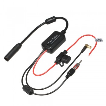 Car Radio FM DAB Signal Amplifier Antenna Signal Booster 88-108MHz 170-240MHz