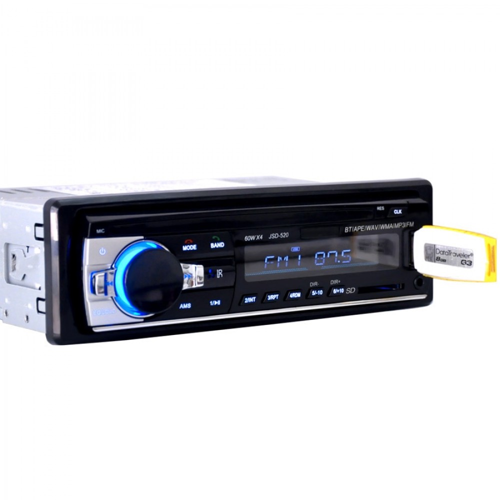 12V Car Stereo FM car Radio bluetooth MP3 Audio Player Support Bluetooth Phone USB/SD MMC Port Car RADIO In Dash 1 DIN