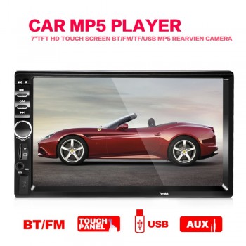 BYNCG 7018B Car ardio 2 DIN 7 Inch Bluetooth Audio In Dash Touch Screen Car radio Car Audio Stereo MP3 MP5 Player for autoradio