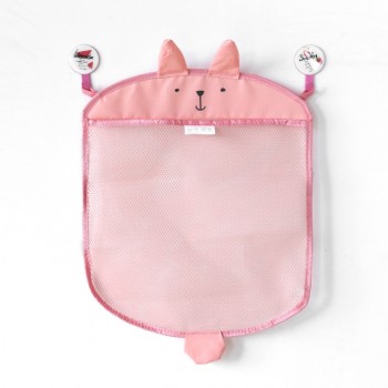 Cartoon Cute Bathroom Hanging Storage Basket Baby Kids Bathing Toy Storage Organizer Bathroom Folding Mesh Storage Basket