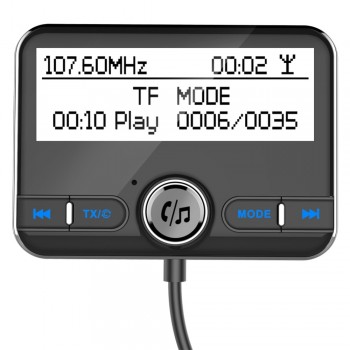 Universal Car DAB Radio Receiver Tuner FM Transmitter Plug-and-Play DAB Adaptor USB Charger 5V/2.1A QC3.0 Version 4.2+EDR