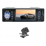 4.1 Inch 1 Din HD Bluetooth Car Stereo Radio Auto MP3 MP5 Audio Player Support USB FM TF AUX Reverse Rearview Camera