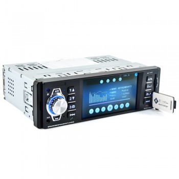 4.1 Inch 1 Din HD Bluetooth Car Stereo Radio Auto MP3 MP5 Audio Player Support USB FM TF AUX Reverse Rearview Camera
