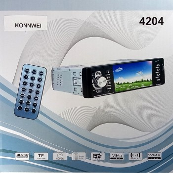 4.1 Inch 1 Din HD Bluetooth Car Stereo Radio Auto MP3 MP5 Audio Player Support USB FM TF AUX Reverse Rearview Camera