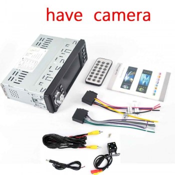 4.1 Inch 1 Din HD Bluetooth Car Stereo Radio Auto MP3 MP5 Audio Player Support USB FM TF AUX Reverse Rearview Camera