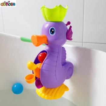 Kids Shower Bath Toys Cute Duck Waterwheel Dolphin Toys Baby  Faucet Bathing Water Spraying Tool Wheel Type Dabbling Toy No box