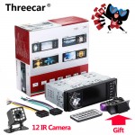 car radio 1 din 4022d Car Radio Auto Audio Stereo FM Bluetooth 2.0 Rear View Camera usb aux Steering Wheel Remote Control