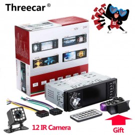 car radio 1 din 4022d Car Radio Auto Audio Stereo FM Bluetooth 2.0 Rear View Camera usb aux Steering Wheel Remote Control